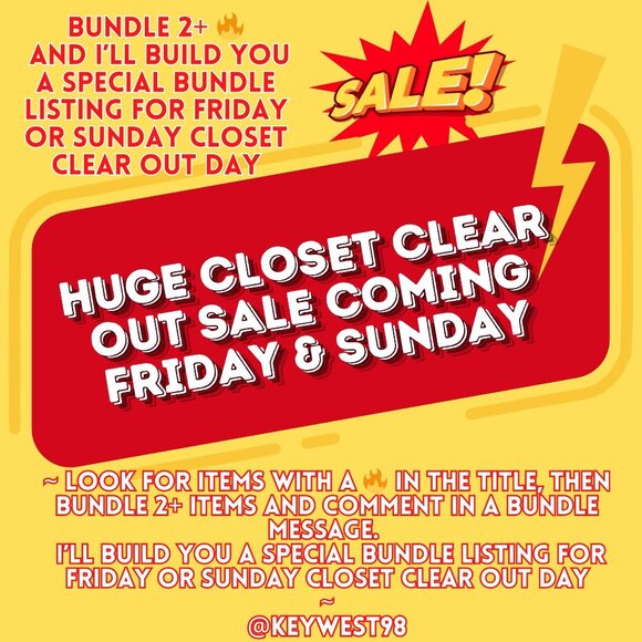 Other - CCO SALE COMING FRIDAY & SUNDAY